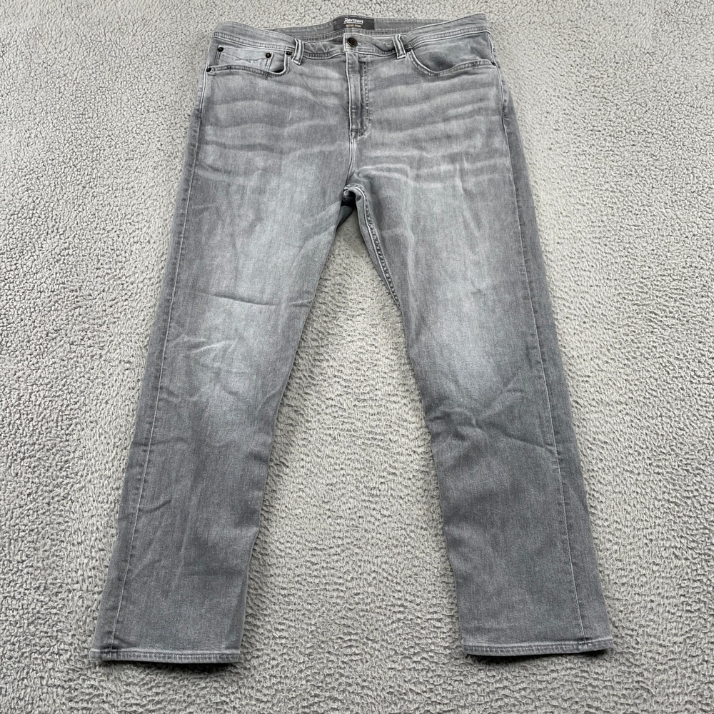 Revtown Jeans Mens 38x30 Gray Automatic Decade Denim Stretch Straight Leg Casual